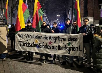 Ciwanên li Hambûrgê li dijî dagirkeriyê bê navber li ber xwe didin