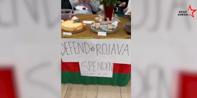 Ji Xwendekarên Jin ên Ciwan ji bo Rojava standa alîkariyê