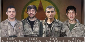 HPG’ê 4 şehîd bi rêzdarî bi bîr anî