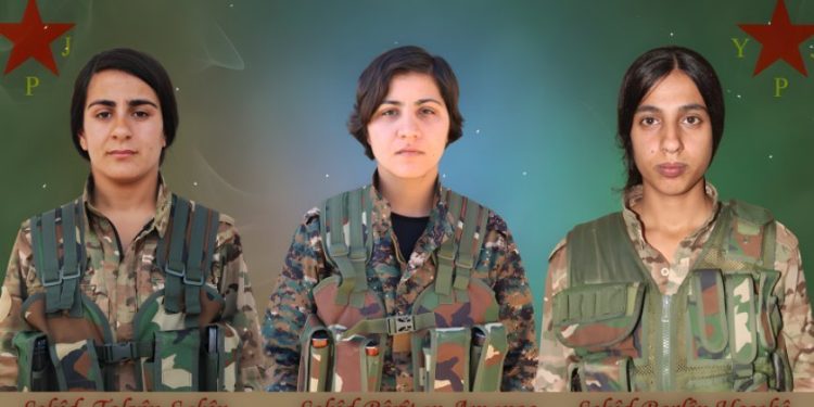 YPJˋê nasnameyên 3 şervanên li Qereqozaqê şehîd bûne aşkera kirin