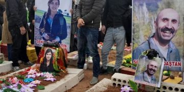 Cenazeyên Cîhan Bîlgîn û Nazîm Daştan li Qamişlo hatin definkirin