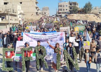 Şêniyên Şêx Meqsûd di salvegera êrîşan de soza vegera Efrînê dan