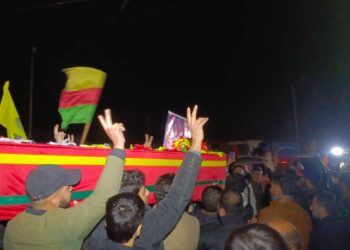 Cenazeyê Bavê Teyar ji aliyê sedan kesî ve hate pêşwazîkirin