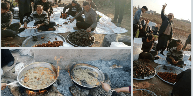 Welatiyên gundên Boxe û Derflitê ji bo şervanên li eniyên şer xwarinê amade dikin