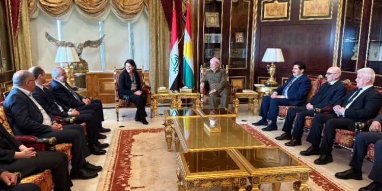 Baregeha Barzanî li ser civîna şandeya Îmralî ya bi Barzanî re daxuyaniyek belav kir