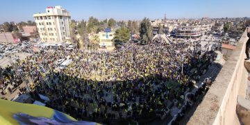 Bi hezaran şêniyên Heseke, Hol, Til Birak û Şedadê komployê 15’ê Sibatê şermezar kirin