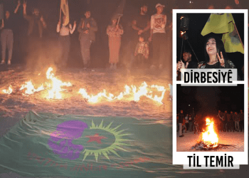 Jinên ciwan ên Cizîrê Agirê Newrozê Gur kirin