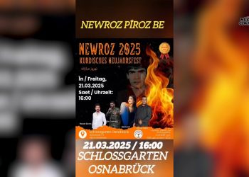 Ji bo pîrozkirina Newrozê li Osnabruckê ji ciwanên TCŞ’ê bang