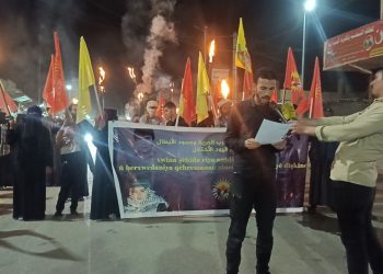 Li Dêrazorê bi pêşengiya ciwanan de, şehîdên Hefteya Qehremaniyê hatin bibîranîn