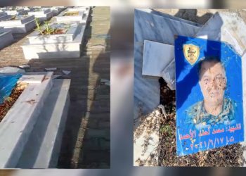 Çeteyên Tirkiyê gorên şehîdan li Minbicê wêran kirin