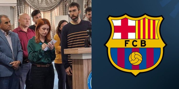 Kulûba Futbolê ya Barcelonayê, li Bakur û Rojhilatê Sûriyeyê projeya “Lîga Hêviyê” dide destpêkirin