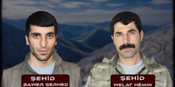 HPG, nasnameya 2 şehîdan eşkerekir