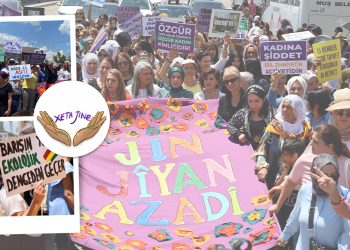 Jinên ciwan ji bo şehîd Ekin Van li kolanan Gimgim in