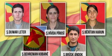 HPG-NRÇ nasnameya 5 gerîlayên şehîd eşkere kir