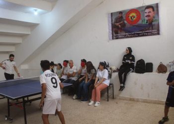 Turnoveya pîng pong li Cizîrê tê lidarxistin