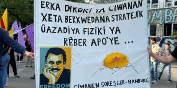 TCŞ Hamburg; “Di Aştî û Şer de, Em ê Bi Şêwaz, Mîsyon û Perspektîfa ku Rêber APO daye me Bimeşin”