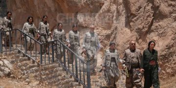 Wêneyên pêşîn ji merasîma şewitandina çekan hatin parvekirin