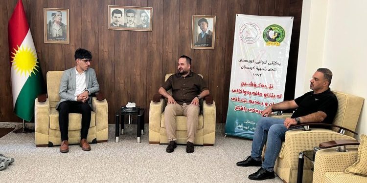 Şandeyek ji ciwanên Rojhilata Navîn li gel Yekîtiya Ciwanên Şûî civiya