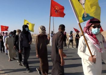 Ciwanên Ereb yên Şengalê ji bo azadiya Rêber Apo meşiyan