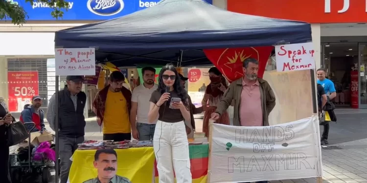 Li Liverpoolê ji bo Berxwedana Mexmûrê Xwepêşandana Konî