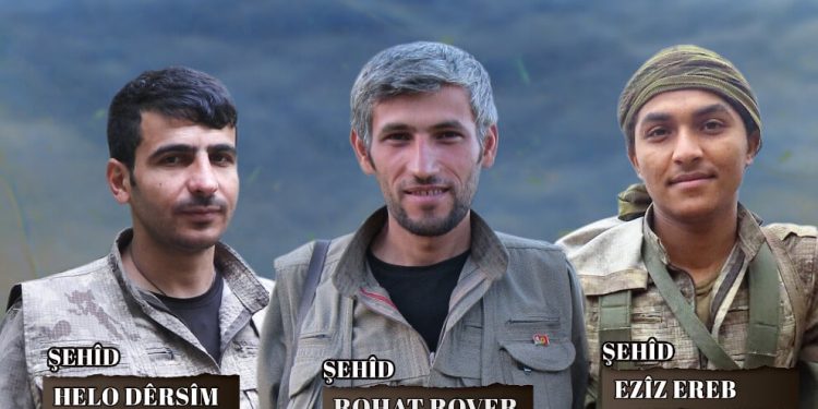 HPG-NRÇ’ê 3 şehîd bi rêzdarî bi bîr anî