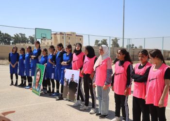 Jinên Ciwan ên Kobanê û Rêqa maçekî basketbolê lîstin