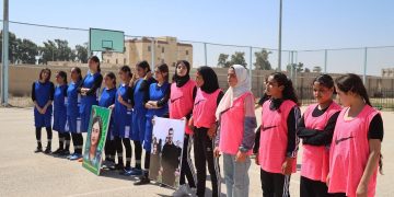 Jinên Ciwan ên Kobanê û Rêqa maçekî basketbolê lîstin