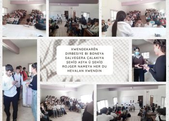 Xwendekarên Dirbesiyê Salvegera Şehadeta wan de Nameyên Şehîd Asya û Rojger Xwendin