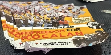 Ciwanen Marsîlyayê meşek ji bo Rêber APO organîze dikin