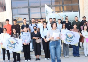 Yekîtiya Xwendekarên Welatparêz ên Sûriyê li dijî kuştina Rojîn K. û li dijî şîdeta li ser jinan helwest dan