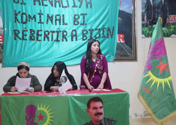 Yekîtiya Jinên Ciwan bi şiara “Bi Hevaltiya Komînal Bi Rêber Apo re Bijî” Komxebatek Lidarxist