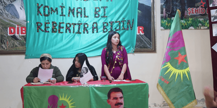 Yekîtiya Jinên Ciwan bi şiara “Bi Hevaltiya Komînal Bi Rêber Apo re Bijî” Komxebatek Lidarxist