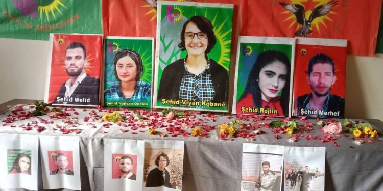 Yekîtiya Jinên Ciwan li Dêra Zorê Şehîdên Ciwanan Bi Bîr Anîn