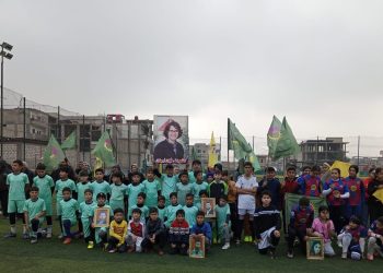 Li Bajarê Hesekê bi Pêşengtiya Yekîtiya Jinên Ciwan Maçek Futbolê Hate Lidarxistin