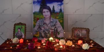 Ciwanên Dirbêsiyê şehîd Berçem Kobanê bi bîr anî