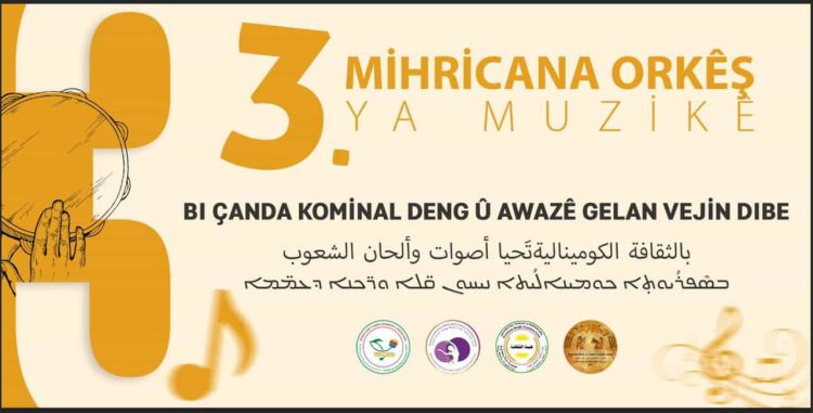 Sêyemîn Festîvala Orkêş bi şîara “Bi Çanda Komînal Deng û Awazên Gelan Vejîn Dibe” Tê li Darxistin