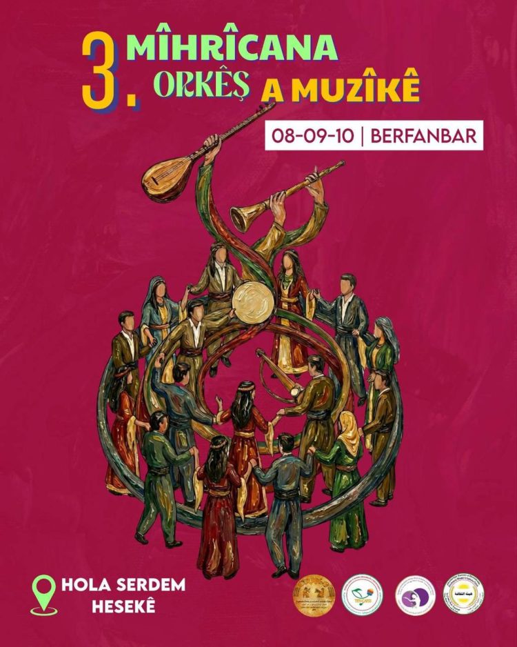 Sêyemîn Festîvala Orkêş bi şîara “Bi Çanda Komînal Deng û Awazên Gelan Vejîn Dibe” Tê li Darxistin