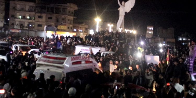 Kobanê bi hêrs pêşwaziya Şehîd Ziyad Helebê kir