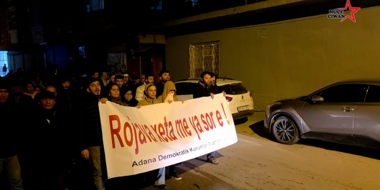 Li Edeneyê Li Dijî Êrîşên Li Ser Rojava Meşek Hate Lidarxistin