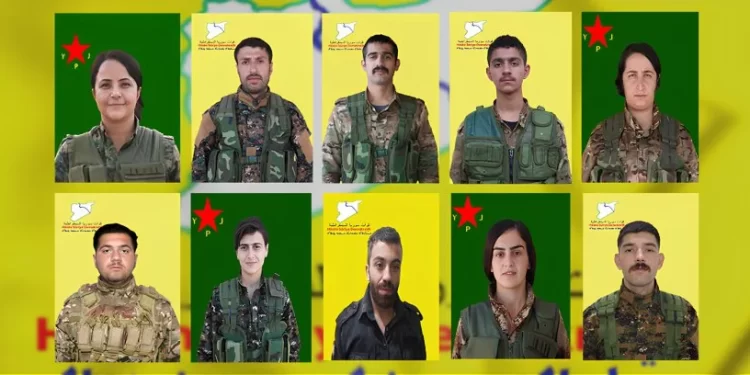 QSDˊê Nasnameyên 10 Şervanên Şehîd Aşkera Kirin