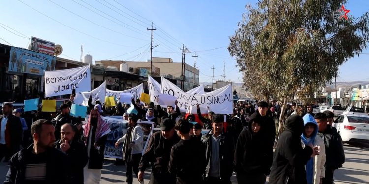 Li Şengal Ji Bo Rojava Meş
