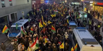 Li Dijî Êrîşên Li Ser Rojava Li Berlînê Meşek Hate Lidarxistin