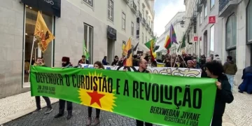 Ciwanên Portugal Ji Bo Parastina Şoreşa Rojava Meşiyan