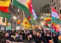 Ciwanan Li Berlînê Êrîşên Li Ser Rojava Protesto Kirin
