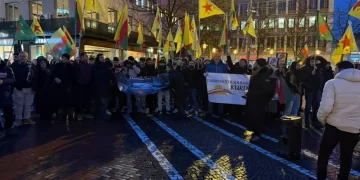 Endamên TCŞê Li Darmstadtê Li Dijî Dagirkeriyê Meşek Li Darxistin