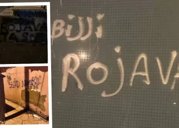 Ciwanên Li Okmeydani Ji Bo Rojava Sloganan Dinivîsin