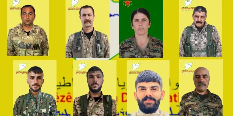 QSD`ê Nasnameya 8 Şehîdan Eşkere Kir