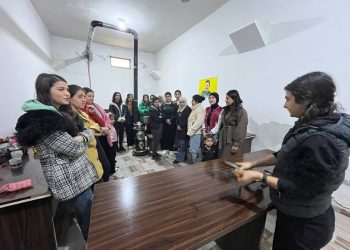 Jinên Ciwan ên Kobanê fêrî çekê dibin