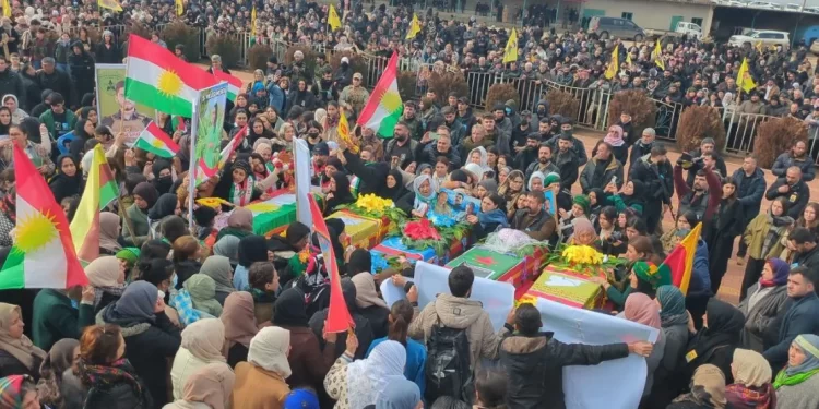 Şêniyên Dêrikê Şehîdên Berxwedana Rojava Oxir Kirin