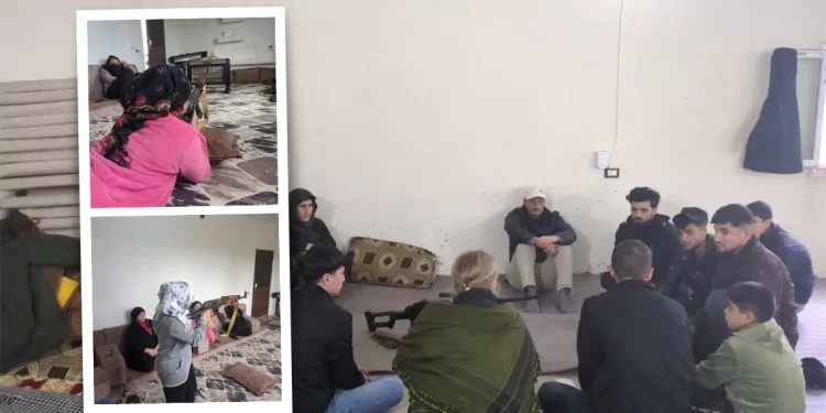 Li Dêrikê, Ciwan Li Ser Bingeha Prensîbên Şerê Gelê Şoreşgerî Perwerdehiya Çekan Dibînin